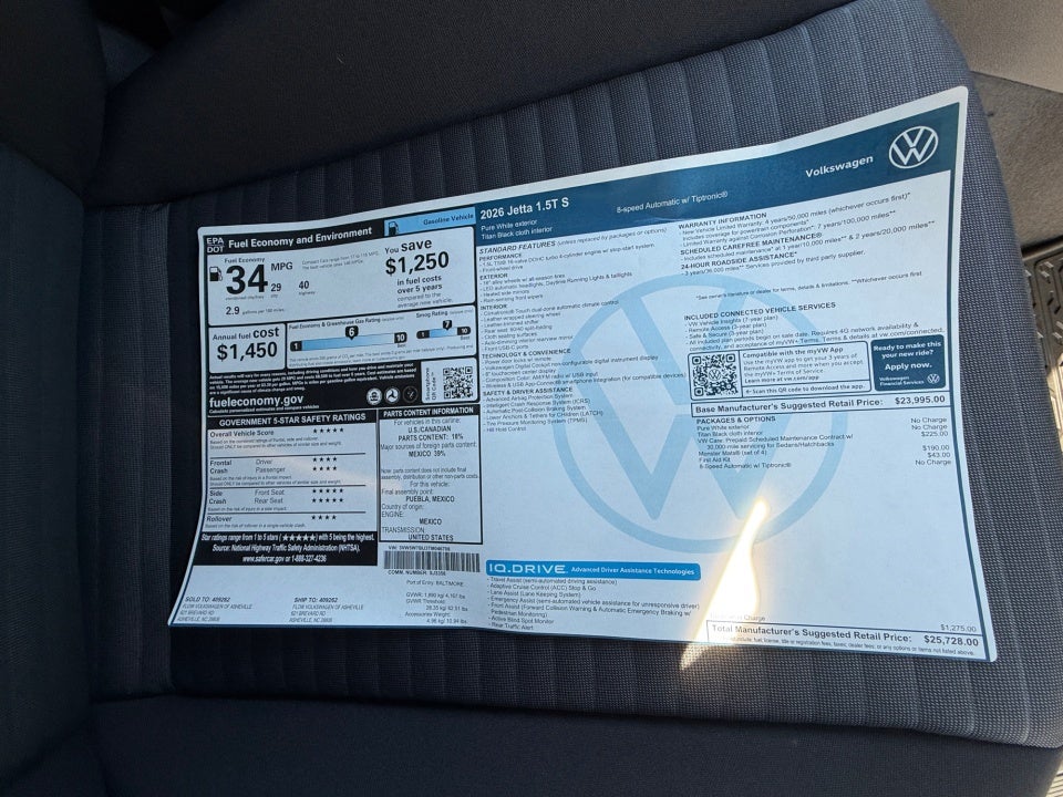2026 Volkswagen Jetta S