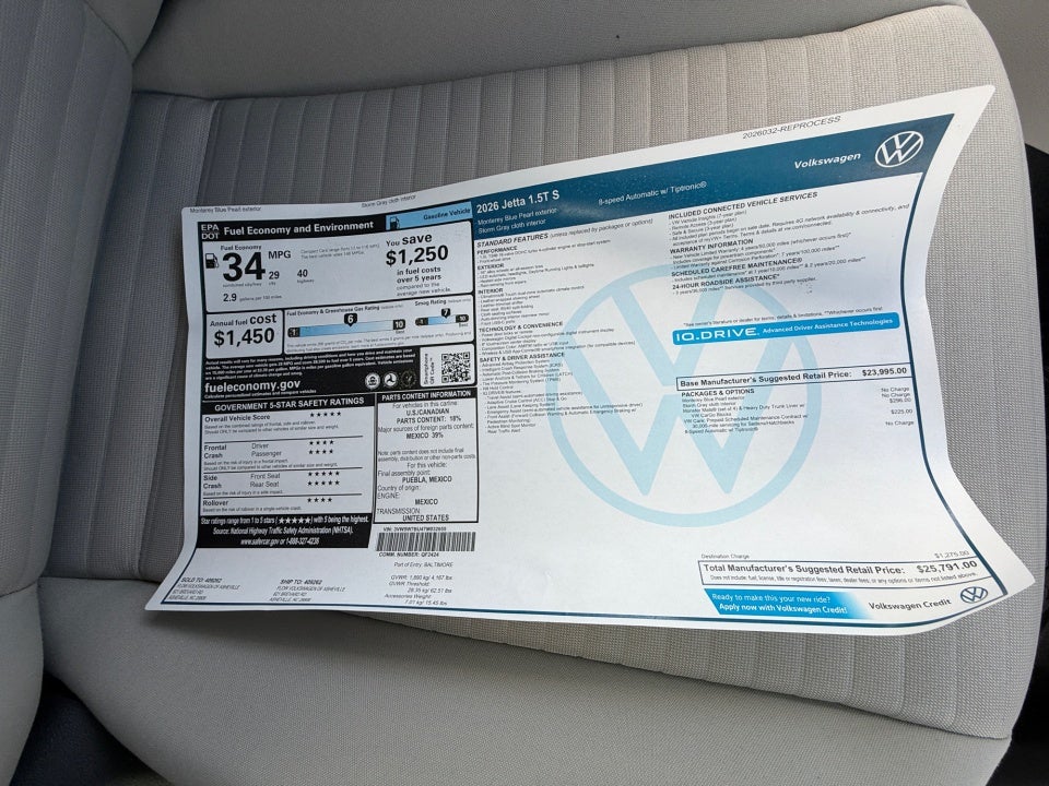 2026 Volkswagen Jetta S