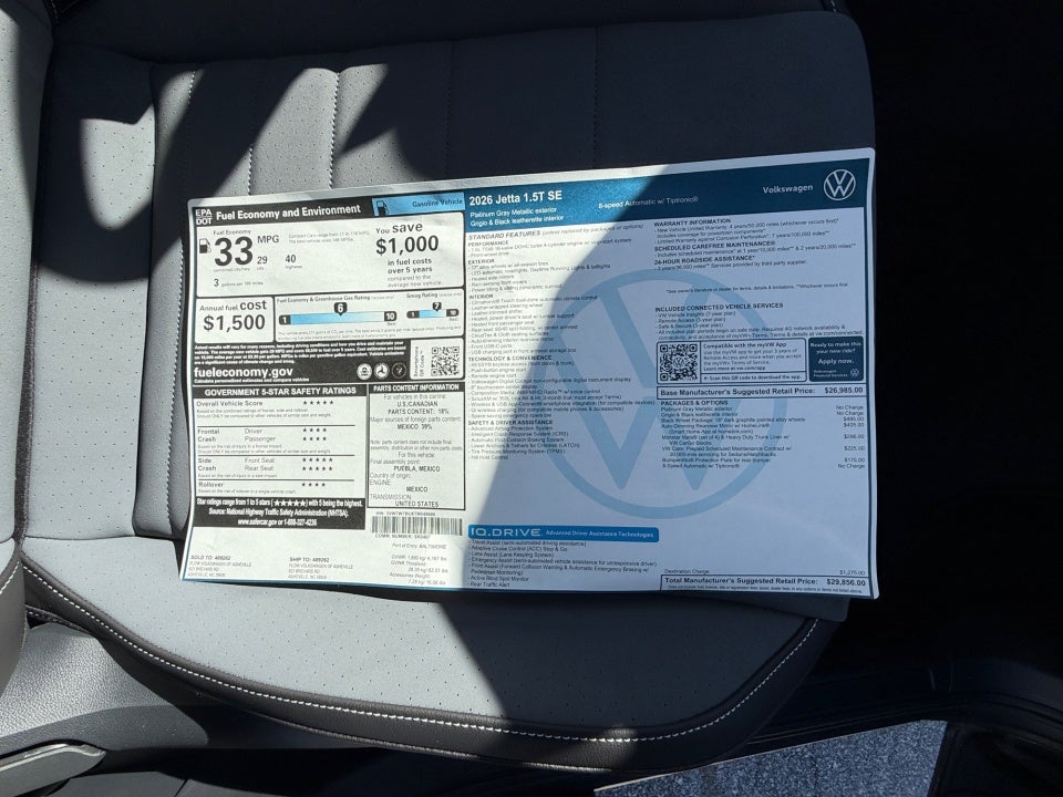 2026 Volkswagen Jetta SE