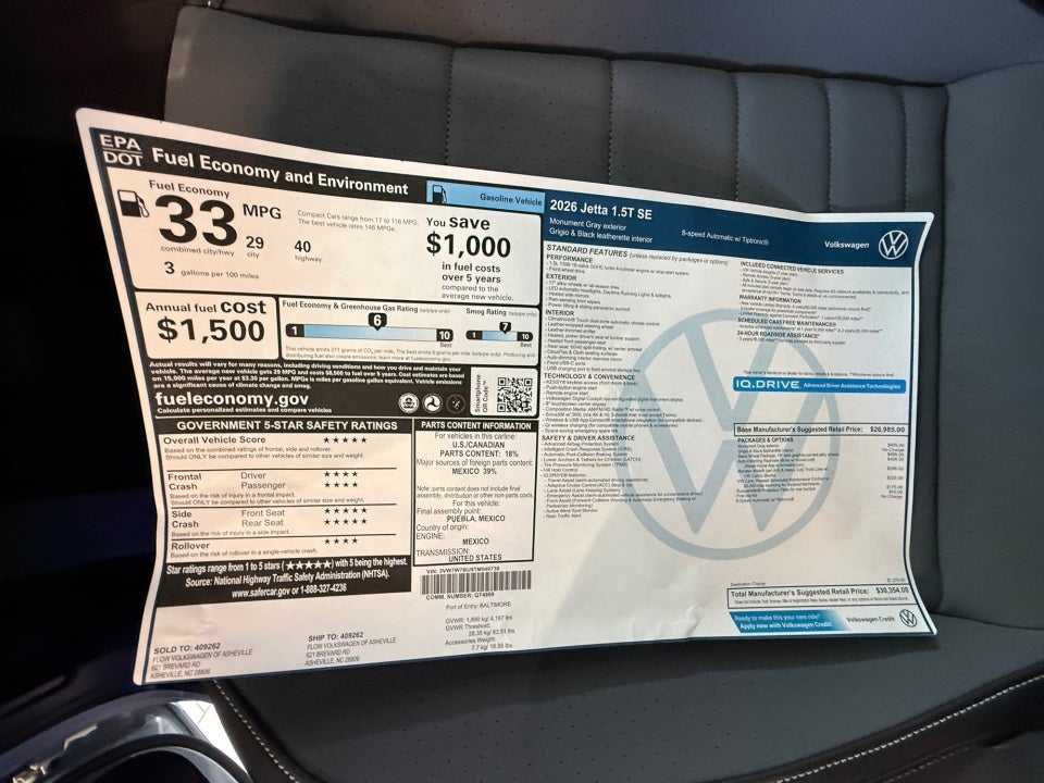 2026 Volkswagen Jetta SE