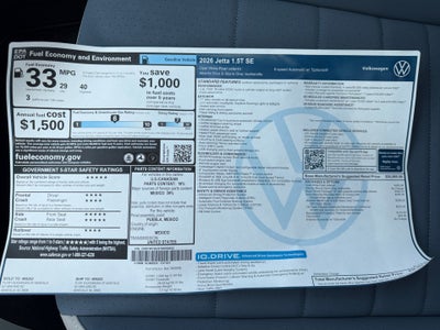 2026 Volkswagen Jetta SE