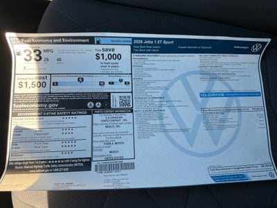 2026 Volkswagen Jetta Sport