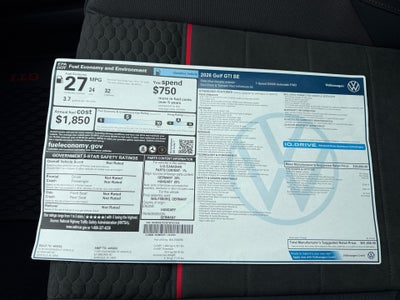 2026 Volkswagen Golf GTI SE