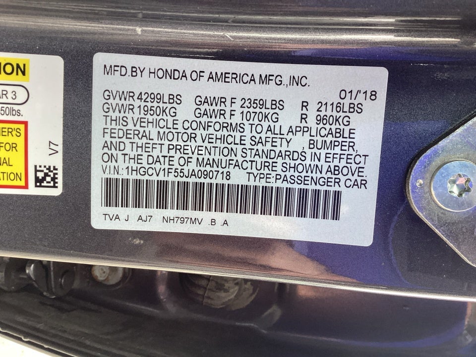 2018 Honda Accord EX-L