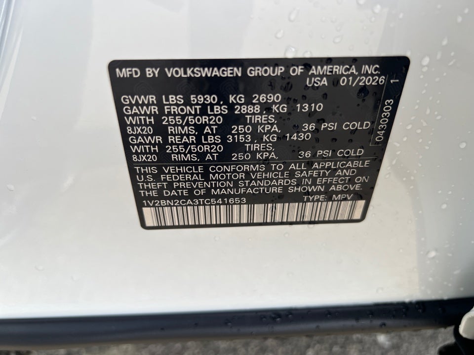 2026 Volkswagen Atlas SEL