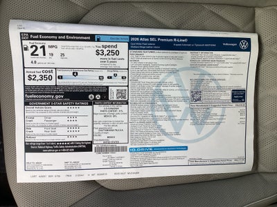 2026 Volkswagen Atlas SEL Premium R-Line