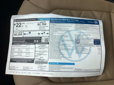 2026 Volkswagen Atlas Cross Sport SE with Technology