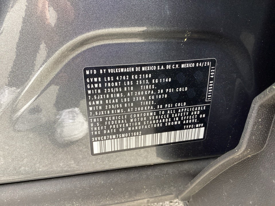 2025 Volkswagen Tiguan 2.0T S