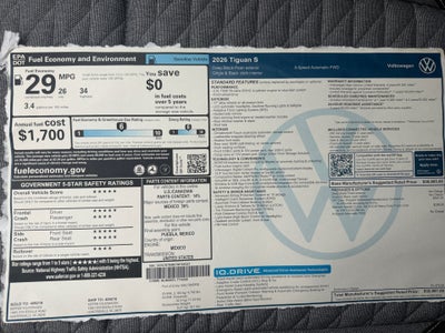 2026 Volkswagen Tiguan S