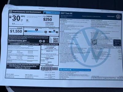 2027 Volkswagen Taos SE