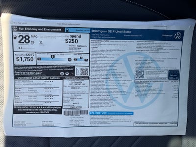 2026 Volkswagen Tiguan SE R-Line Black