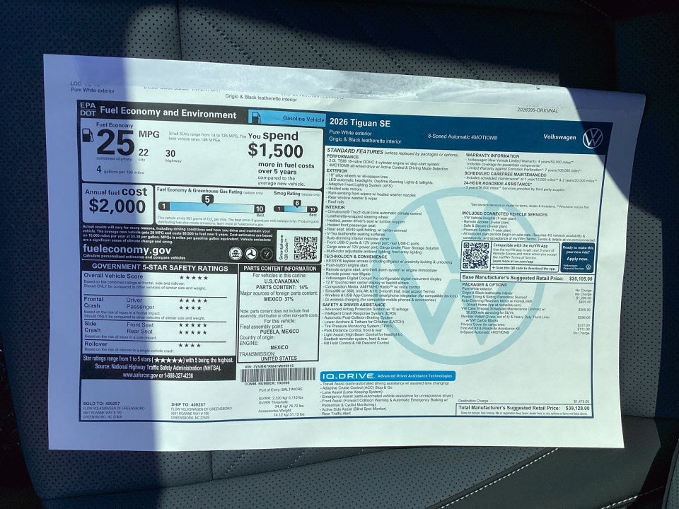 2026 Volkswagen Tiguan SE