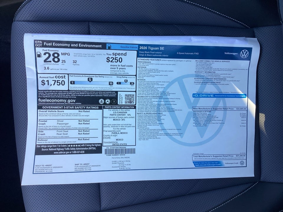 2026 Volkswagen Tiguan SE