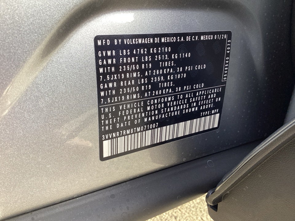 2026 Volkswagen Tiguan SE