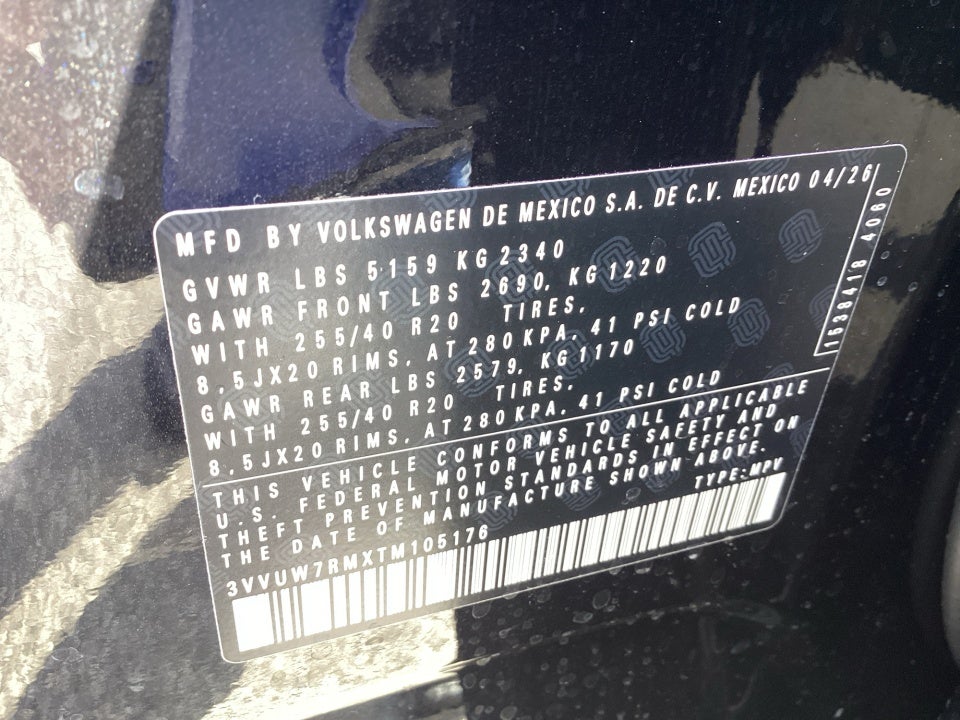 2026 Volkswagen Tiguan SEL R-Line Turbo
