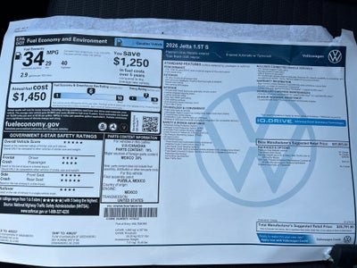 2026 Volkswagen Jetta S