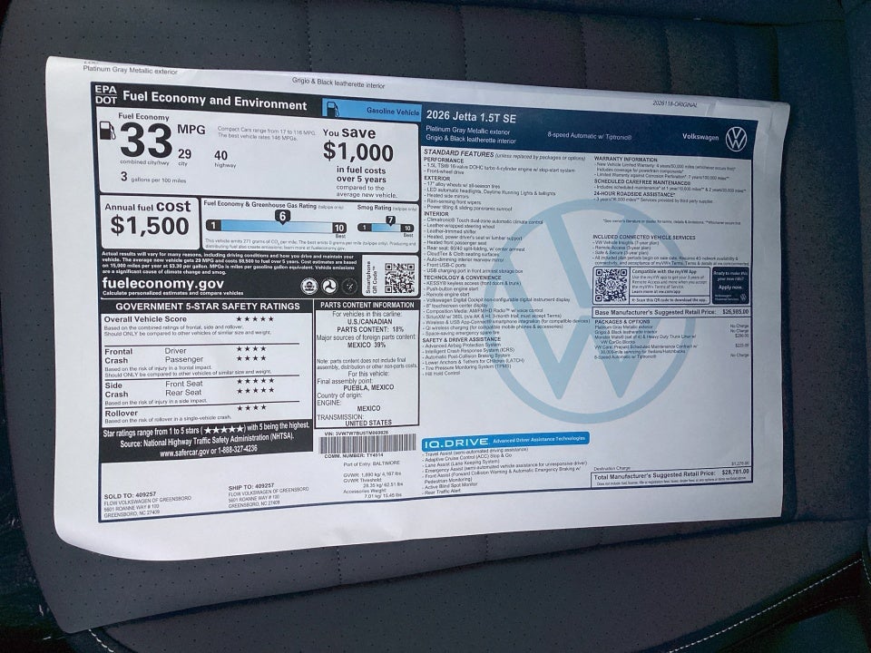 2026 Volkswagen Jetta SE