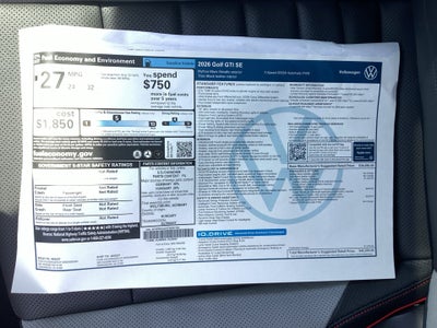 2026 Volkswagen Golf GTI SE