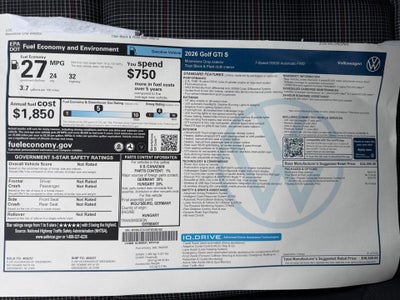 2026 Volkswagen Golf GTI S