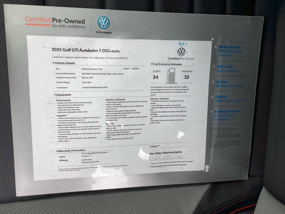 2025 Volkswagen Golf GTI 2.0T Autobahn