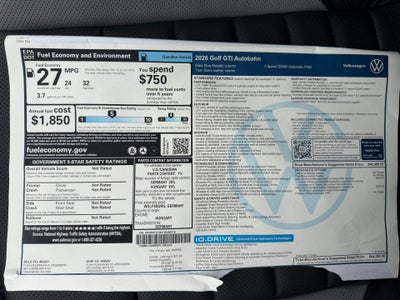 2026 Volkswagen Golf GTI Autobahn