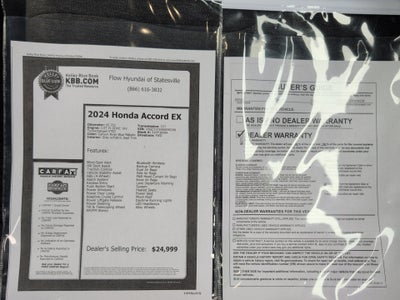 2024 Honda Accord Sedan EX