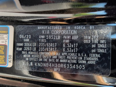 2024 Kia Carnival MPV LX Seat Package
