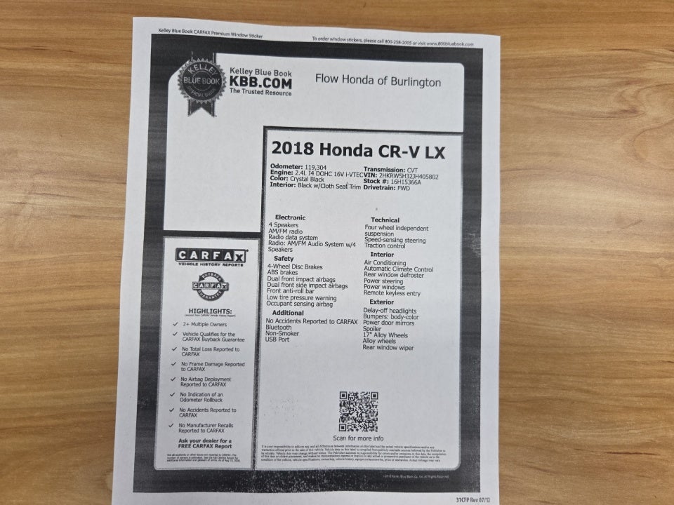 2018 Honda CR-V LX