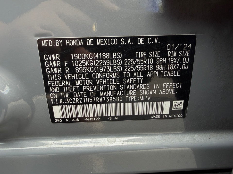 2024 Honda HR-V 2WD Sport