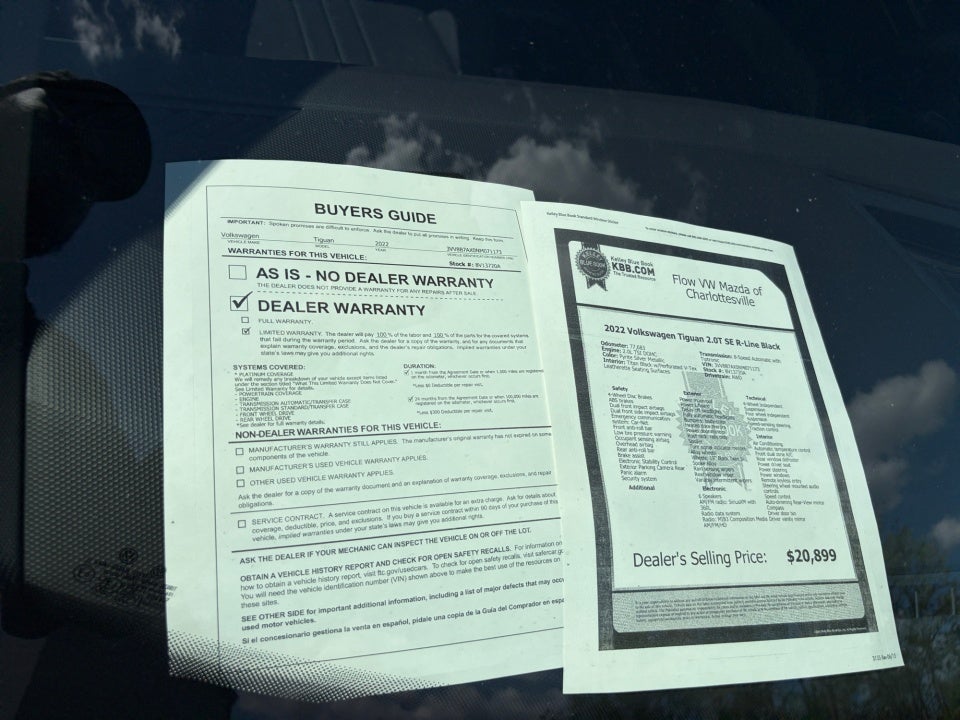 2022 Volkswagen Tiguan 2.0T SE R-Line Black