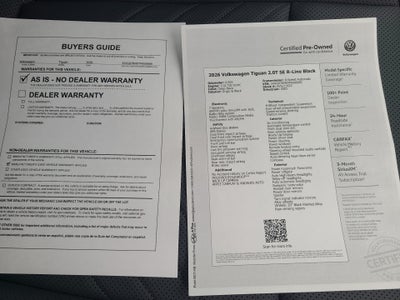 2026 Volkswagen Tiguan SE R-Line Black