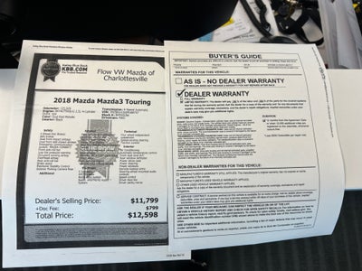 2018 Mazda Mazda3 Touring
