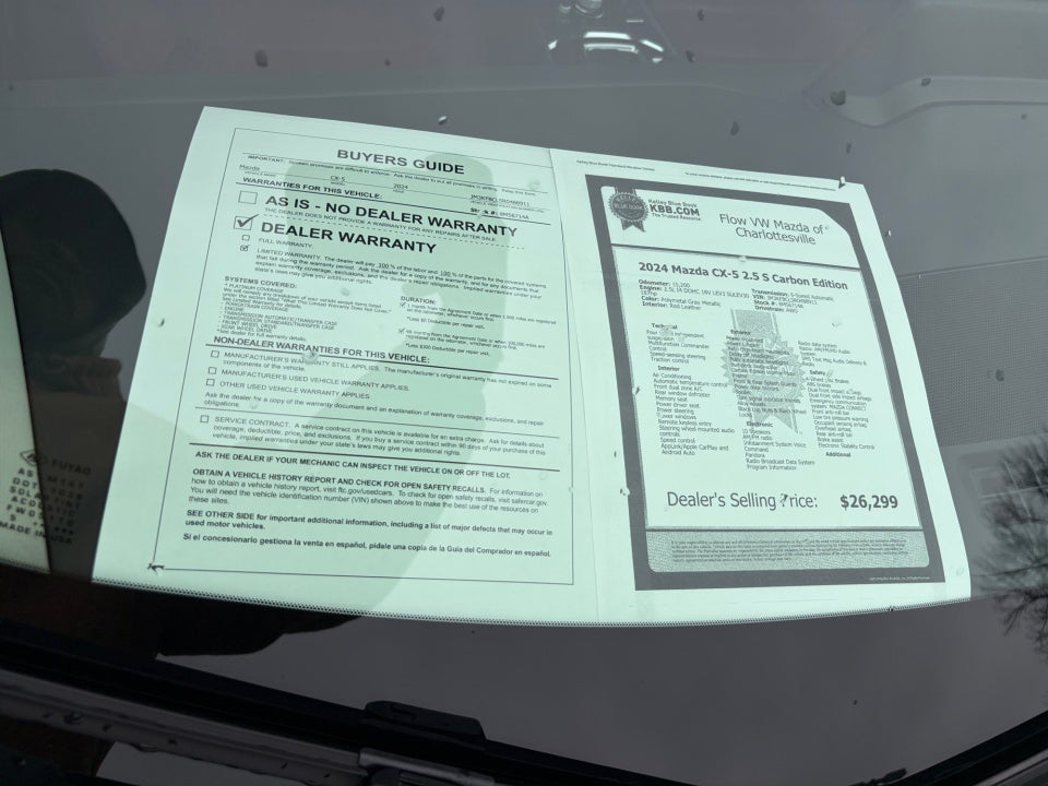 2024 Mazda Mazda CX-5 2.5 S Carbon Edition