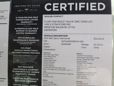2024 GMC Sierra 1500 4WD Crew Cab Short Box Denali