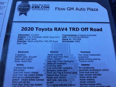 2020 Toyota RAV4 TRD Off Road
