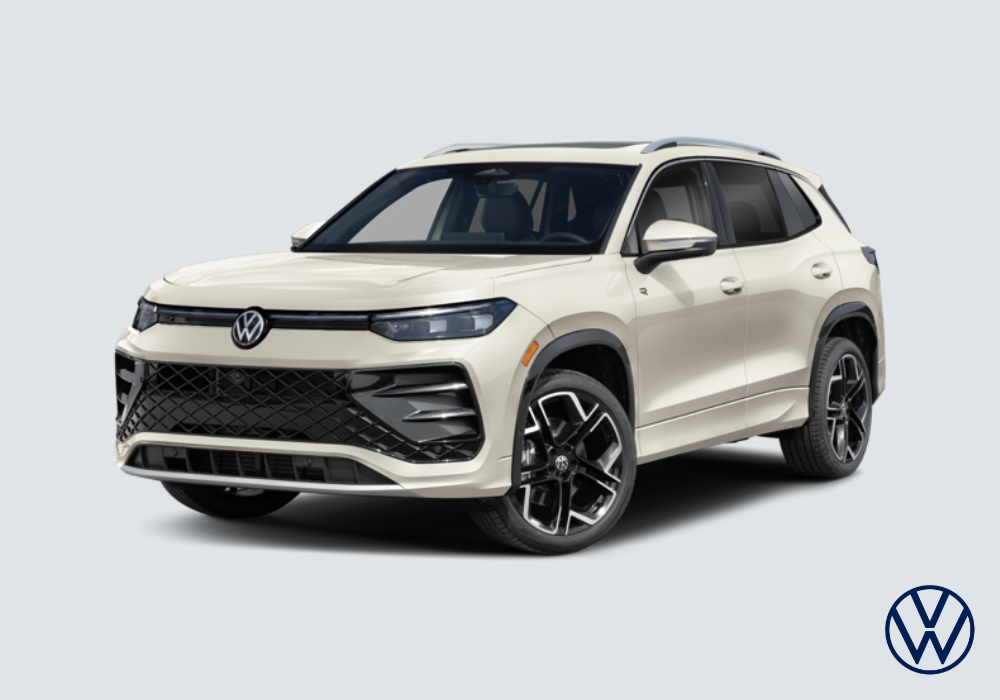 An off-white 2026 Volkswagen Tiguan SEL R Line Turbo