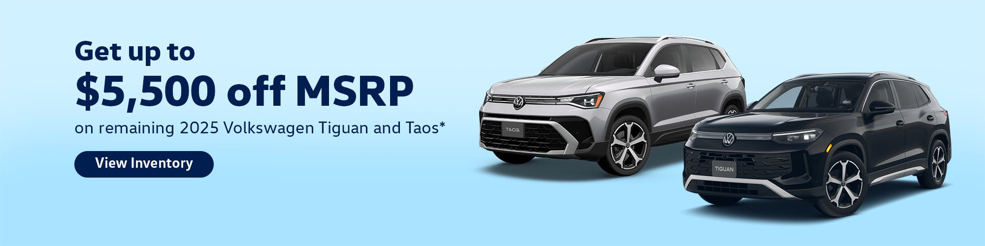 Taos and Tiguan at Flow Volkswagen of Durham in Durham 